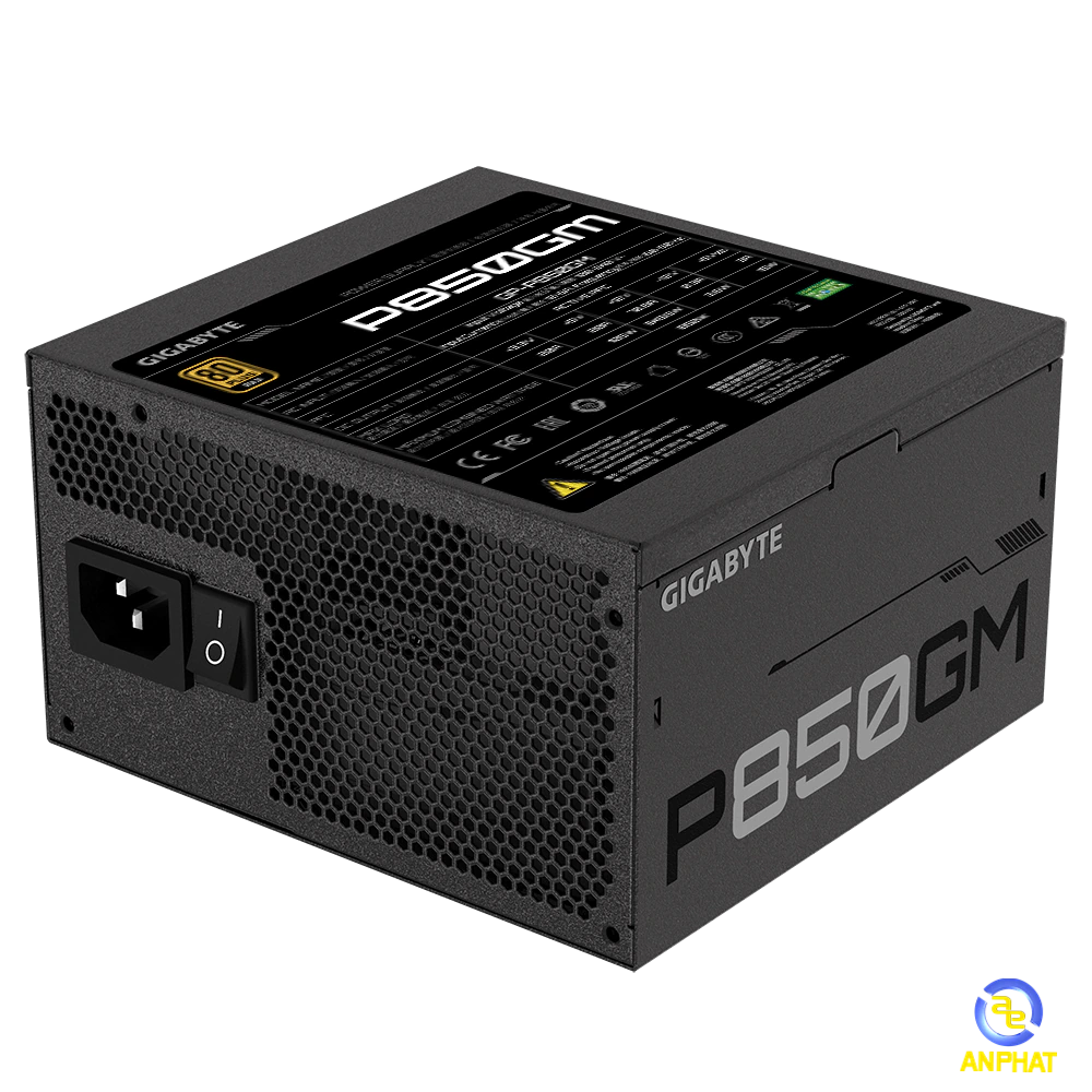 Nguồn GIGABYTE GP-P850GM 850w (80 Plus Gold/Full Modular/ Màu Đen) 4 Nguồn GIGABYTE GP-P850GM 850w (80 Plus Gold/Full Modular/ Màu Đen) - Ảnh 4