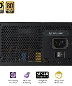 Nguồn ASUS TUF GAMING 1200G (1200W, ATX 3.1, PCIe 5.0, 80 Plus Gold, Full Modular, 10 năm bảo hành) 5 Nguồn ASUS TUF GAMING 1200G (1200W, ATX 3.1, PCIe 5.0, 80 Plus Gold, Full Modular, 10 năm bảo hành) - Ảnh 3