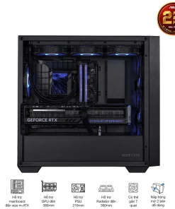Vỏ Case ASUS A21 Black (Matx, Màu Đen) - Ảnh 2