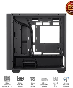 Vỏ Case ASUS A21 Black (Matx, Màu Đen) - Ảnh 3