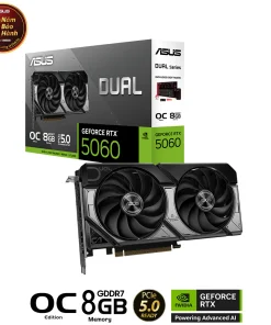 VGA ASUS Dual RTX 5060 8GB GDDR7 OC (DUAL-RTX5060-O8G)