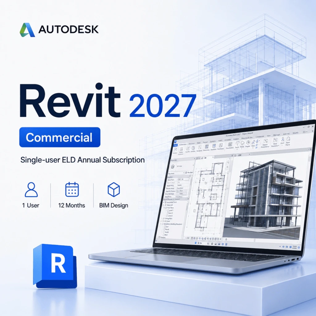 Revit 2027 Commercial New Single-user ELD Annual Subscription bản quyền 4 Revit 2027 Commercial New Single-user ELD Annual Subscription bản quyền