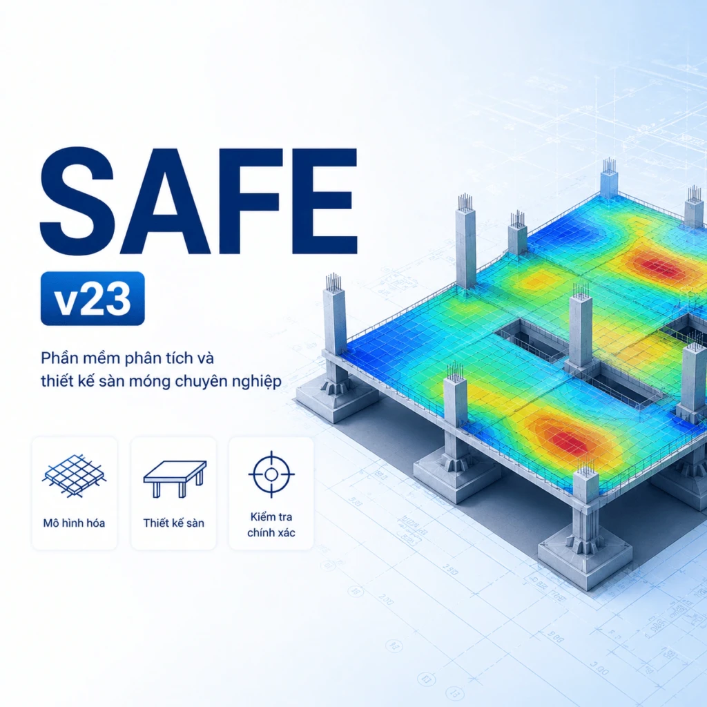 SAFE v23 – Phần mềm phân tích và thiết kế sàn móng chuyên nghiệp 6 SAFE v23 – Phần mềm phân tích và thiết kế sàn móng chuyên nghiệp
