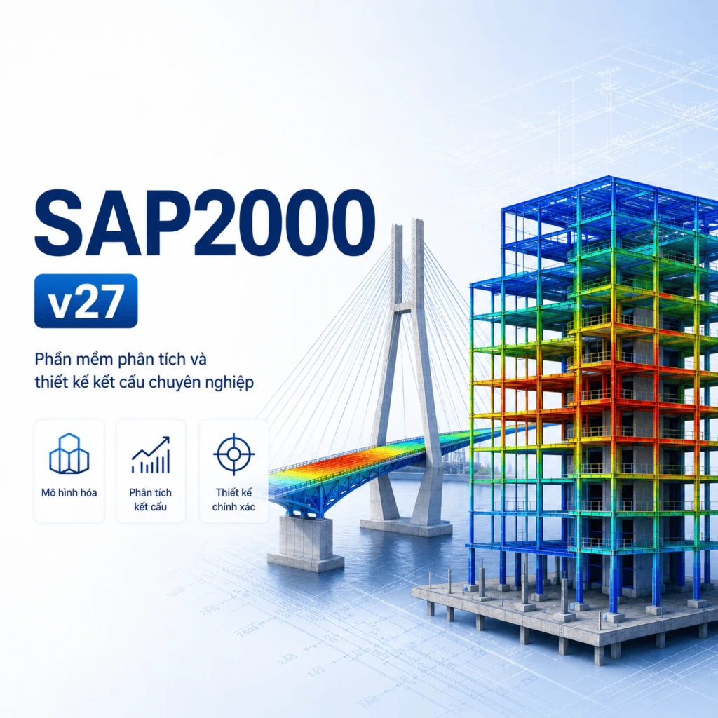 SAP2000 v27 – Phần mềm phân tích và thiết kế kết cấu chuyên nghiệp
