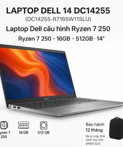 Laptop DELL 14 DC14255 (DC14255-R7165W11SLU) | Ryzen 7 250 / 16GB / 512GB / 14'' - ảnh đại diện sản phẩm