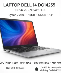 Laptop Dell 14 DC14255 Ryzen 7 250 RAM 16GB SSD 512GB 5 Laptop DELL 14 DC14255 (DC14255-R7165W11SLU) | Ryzen 7 250 / 16GB / 512GB / 14'' - hình ảnh chi tiết 2