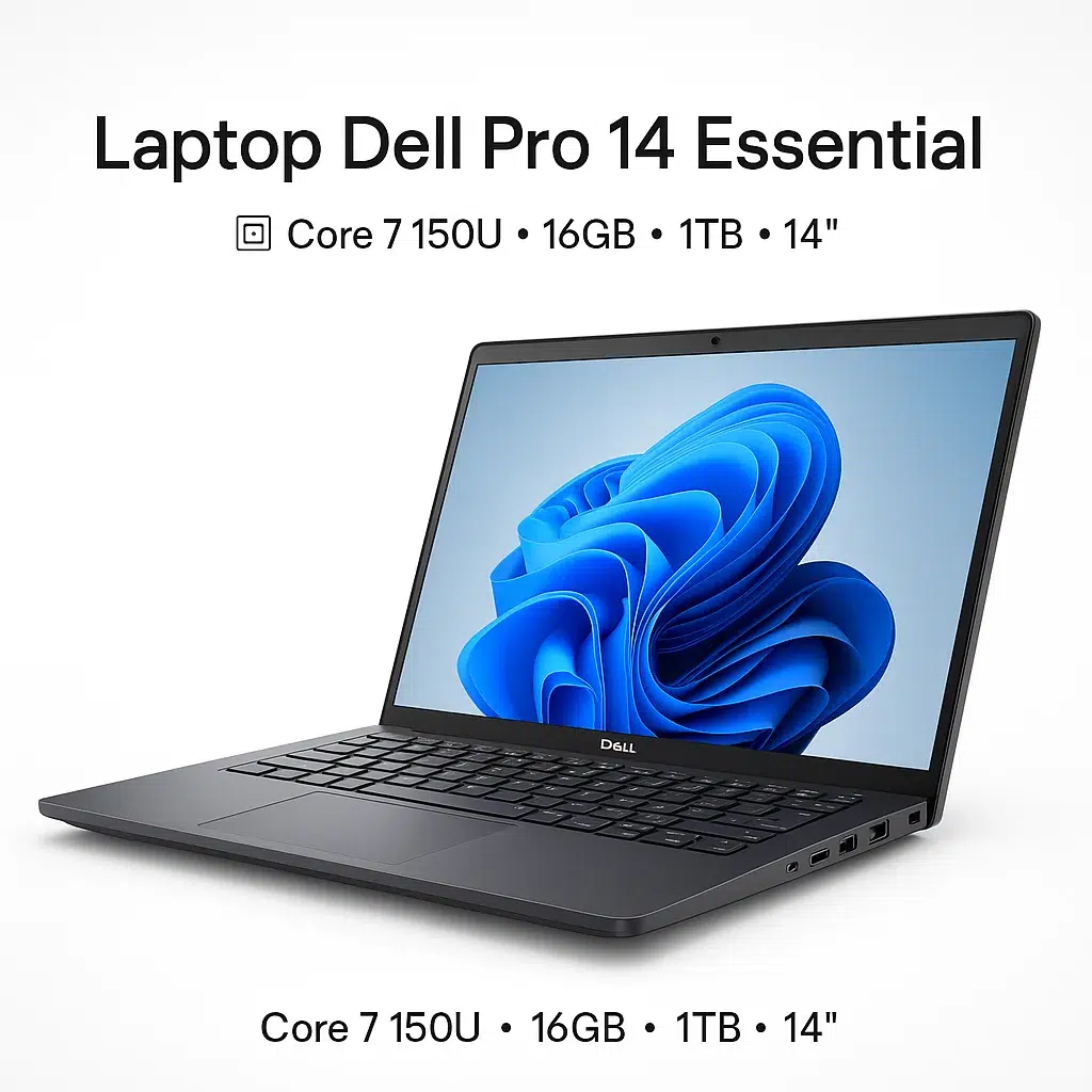 Laptop Dell Pro 14 Essential PV14250(PV14250-150U-161TBW) | Core 7 150U / 16GB / 14" 8 Laptop Dell Pro 14 Essential - ảnh đại diện sản phẩm
