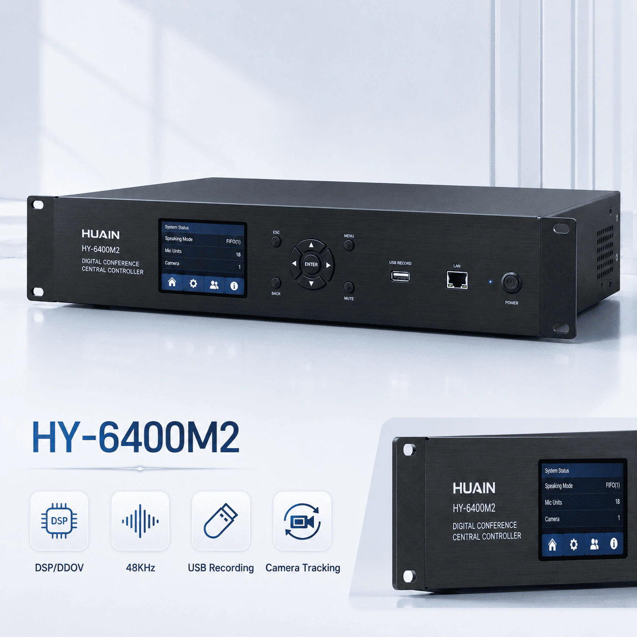 Bộ điều khiển âm thanh trung tâm kỹ thuật số Huain HY-6400M2 dùng dây 2 Bộ điều khiển âm thanh trung tâm kỹ thuật số Huain HY-6400M2 dùng dây - Ảnh 2