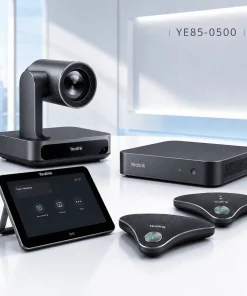 Bộ thiết bị hội nghị truyền hình Yealink YE85-0500 là giải pháp họp trực tuyến chuyên nghiệp cho doanh nghiệp, hỗ trợ hình ảnh chất lượng cao, âm thanh rõ ràng, trình chiếu nội dung và triển khai linh hoạt cho phòng họp vừa đến lớn.