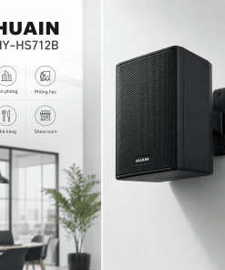 Loa hộp treo tường 30W Huain HY-HS712B chính hãng 5 Loa hộp treo tường 30W Huain HY-HS712B là loa treo tường cao cấp, công suất 30W/60W, đầu vào 100V/8Ω, độ nhạy 89dB, dải tần 75Hz–20.000Hz, phù hợp âm thanh thông báo, nhạc nền, phòng học, văn phòng và không gian thương mại.