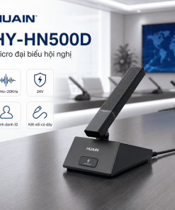 Microphone đại biểu Huain HY-HN500D dùng dây, dải tần 20Hz–20KHz 4 microphone-dai-bieu-huain-hy-hn500d