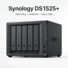 NAS Synology DS1525+ 5 Bay, RAM ECC 8GB, Dual 2.5GbE 8 Synology DS1525+ là NAS 5 khay dành cho doanh nghiệp, trang bị CPU AMD Ryzen V1500B, RAM ECC 8GB, Dual 2.5GbE và tùy chọn nâng cấp 10GbE. Thiết bị có hai khe M.2 NVMe, hỗ trợ RAID 5/6/10, mở rộng tối đa 15 khay, dung lượng thô đến 360TB, máy ảo, High Availability và tối đa 40 camera IP.