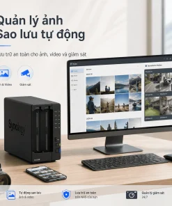 NAS Synology DiskStation DS225+ 2 Bay, Intel J4125, RAM 2GB, LAN 2.5GbE
