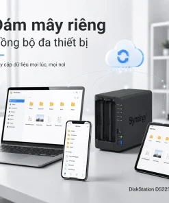 NAS Synology DS225+ 2 Bay, Intel J4125, RAM 2GB, LAN 2.5GbE 5 NAS Synology DiskStation DS225+ 2 Bay, Intel J4125, RAM 2GB, LAN 2.5GbE