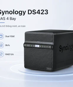 NAS Synology DS423 4 Bay, RAM 2GB, Dual LAN 1GbE