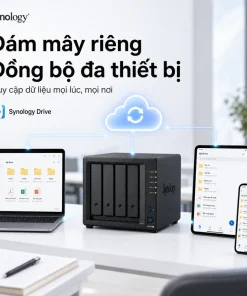 NAS Synology DS425+ 4 Bay, Intel J4125, RAM 2GB, LAN 2.5GbE 4 Synology DiskStation DS425+ là NAS 4 khay dành cho văn phòng và doanh nghiệp nhỏ. Thiết bị trang bị Intel Celeron J4125 4 nhân, RAM DDR4 2GB nâng cấp tối đa 6GB, mạng 2.5GbE và hai khe M.2 NVMe. DS425+ hỗ trợ SHR, RAID 5, RAID 6, Btrfs, Synology Drive, Hyper Backup, máy ảo và lưu trữ tối đa 40 camera IP.