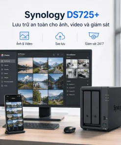 NAS Synology DS725+ Ryzen R1600, RAM ECC, 2.5GbE 3 NAS Synology DS725+ Ryzen R1600, RAM ECC, 2.5GbE