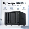 NAS Synology DS925+ Ryzen, RAM ECC, Dual 2.5GbE 6 Synology DS925+ là NAS 4 khay dành cho doanh nghiệp, trang bị CPU AMD Ryzen V1500B, RAM ECC 4GB, Dual 2.5GbE và hai khe M.2 NVMe. Thiết bị có thể mở rộng lên 9 khay với DX525, hỗ trợ tối đa 216TB dung lượng thô, RAID 5/6/10, Btrfs, máy ảo, High Availability và tối đa 40 camera IP.