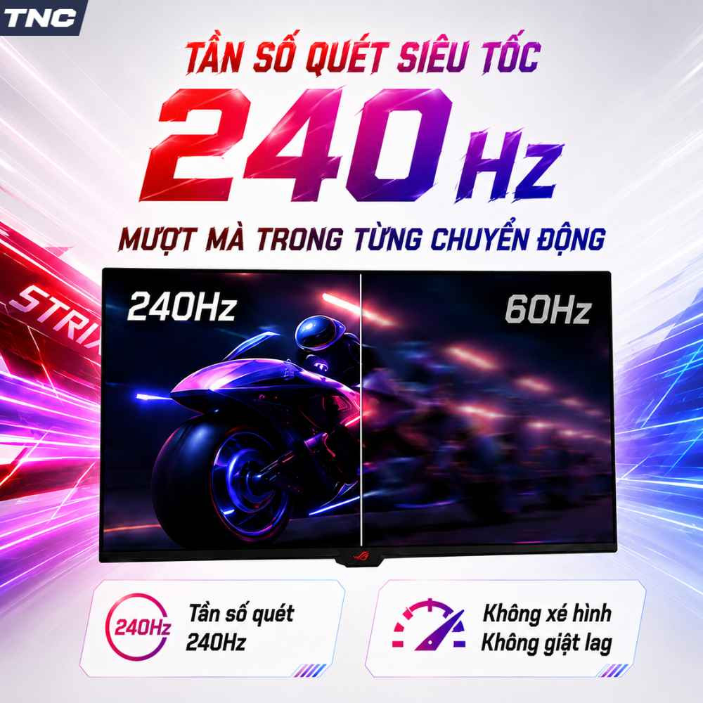 Màn Hình Gaming Asus ROG Strix OLED XG27AQDMES 27 inch/ QHD/ QD-OLED/ 240Hz/ 0.03ms 8 Màn Hình Gaming Asus ROG Strix OLED XG27AQDMES 27 inch/ QHD/ QD-OLED/ 240Hz/ 0.03ms - Ảnh 8