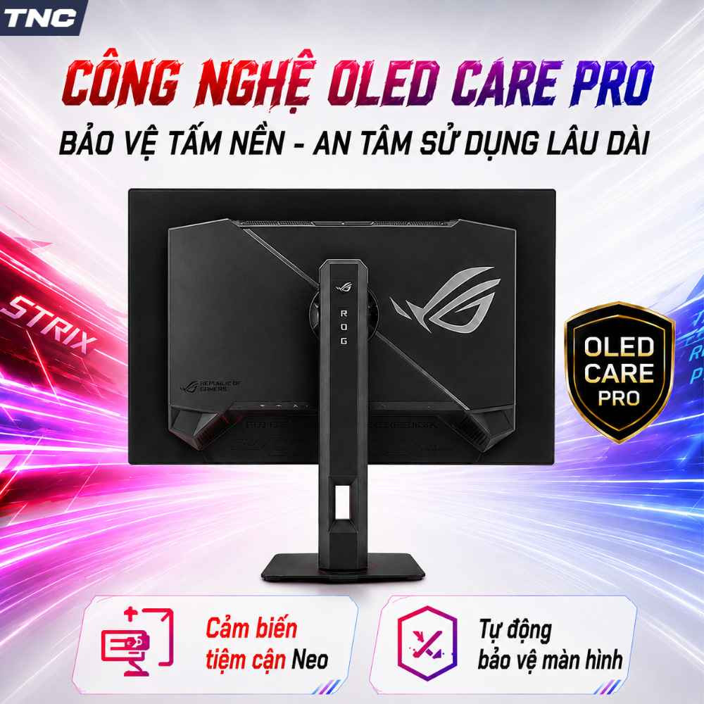 Màn Hình Gaming Asus ROG Strix OLED XG27AQDMES 27 inch/ QHD/ QD-OLED/ 240Hz/ 0.03ms 6 Màn Hình Gaming Asus ROG Strix OLED XG27AQDMES 27 inch/ QHD/ QD-OLED/ 240Hz/ 0.03ms - Ảnh 6