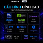 PC AI Gigabyte AI TOP 100 Z890 (AT1I9N9-0005) Core Ultra 9 285K/ 128GB/ 320GB SSD1-AI/ 2TB SSD2/ RTX 5090/ Non-OS/ Đen 3 PC AI Gigabyte AI TOP 100 Z890 (AT1I9N9-0005) Core Ultra 9 285K/ 128GB/ 320GB SSD1-AI/ 2TB SSD2/ RTX 5090/ Non-OS/ Đen - Ảnh 3