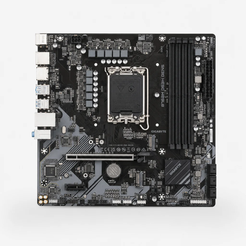 HOME 5 Mainboard Gigabyte B760M DS3H GEN5 hỗ trợ DDR5
